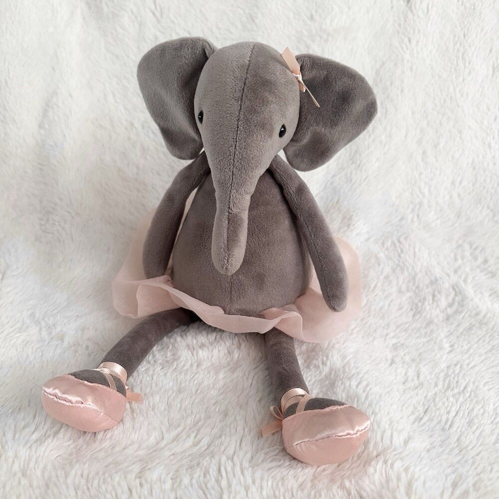 Jellycat Dancing Darcey Elephant 14" Plush Tutu Ballerina Dance